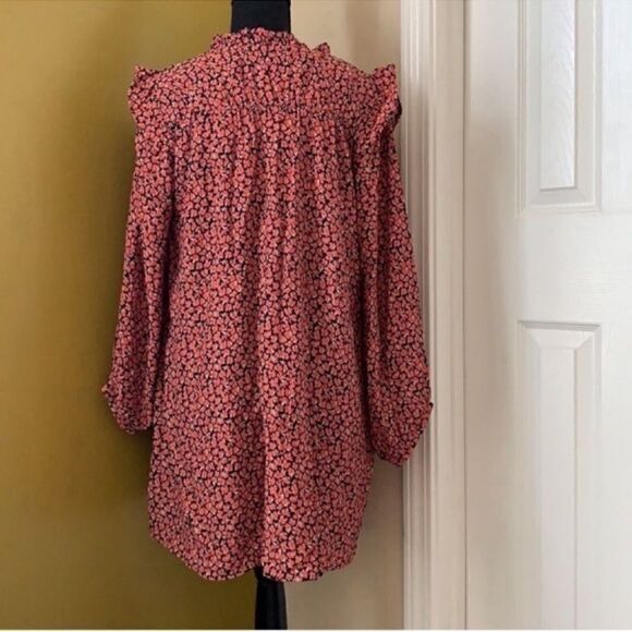 Zara Floral Print Long sleeve Oversized Mini
Dress(Size XS) - Picture 6 of 10